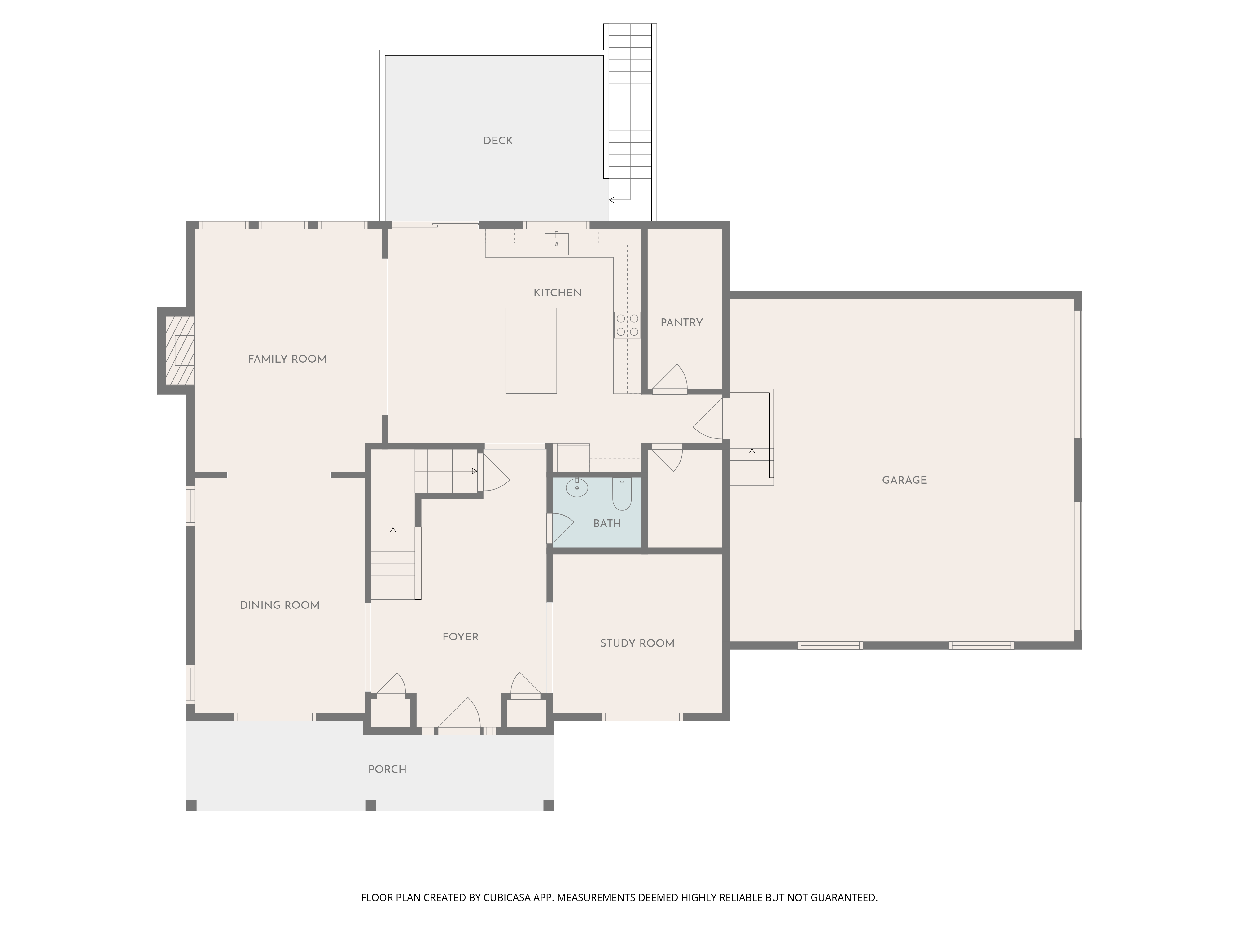 The Winters main level floor plan