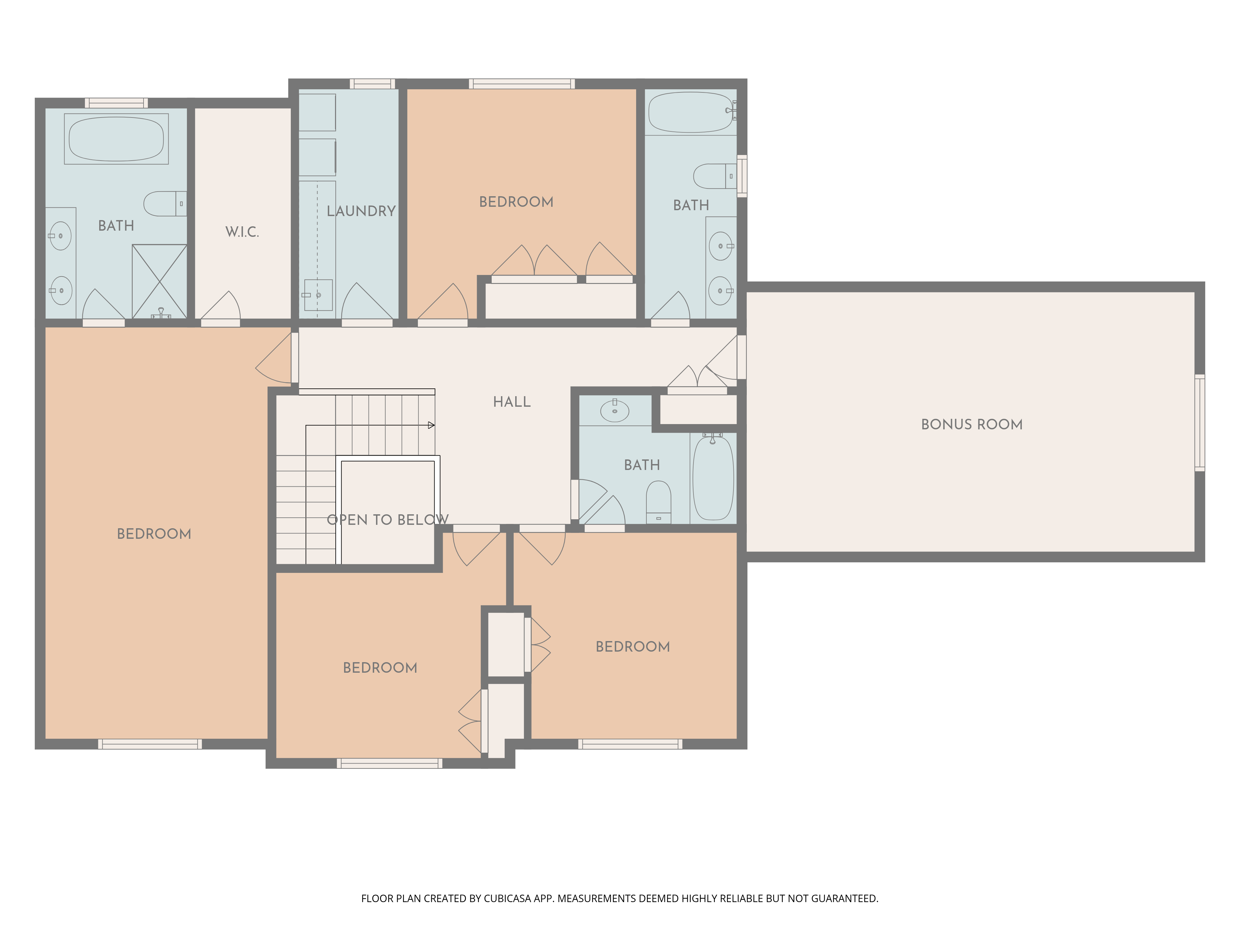 The Winters upper level floor plan